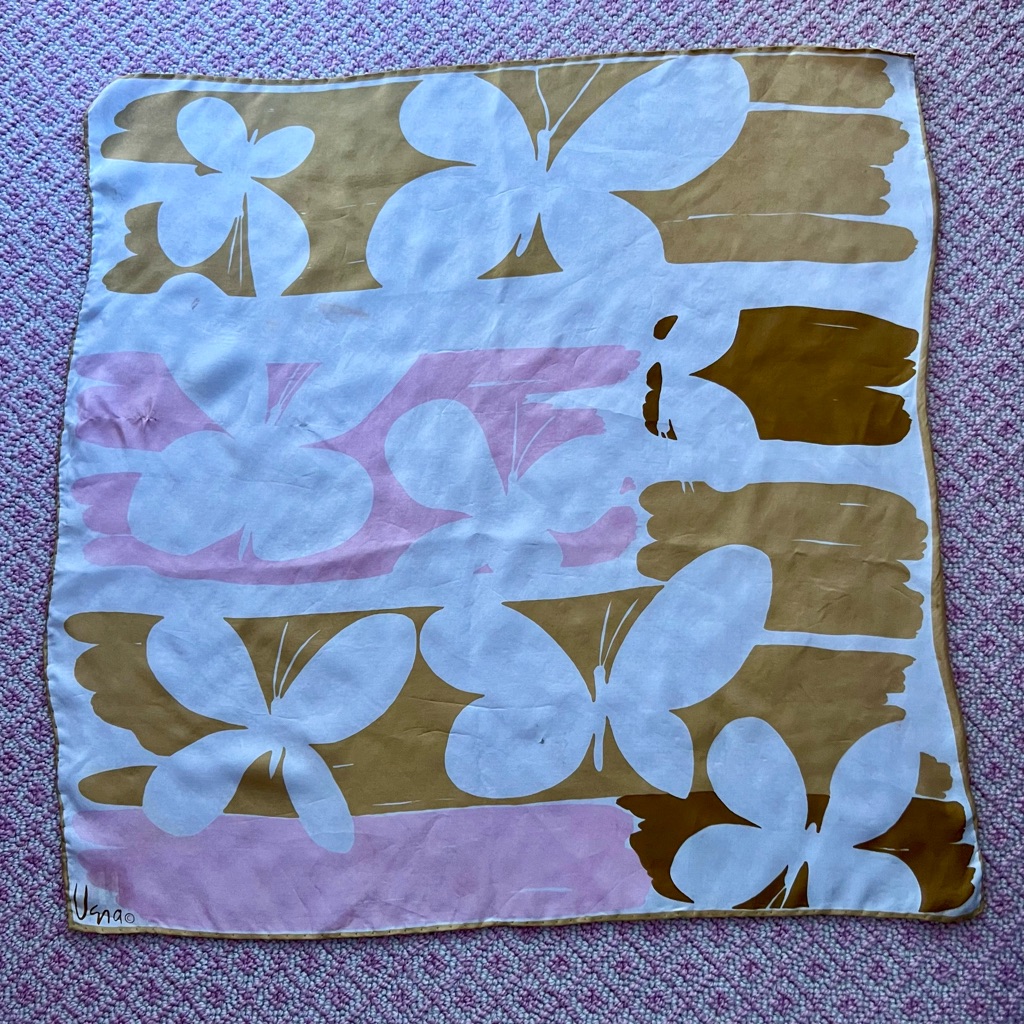 Vera Vintage Silk Scarf From The 1970s